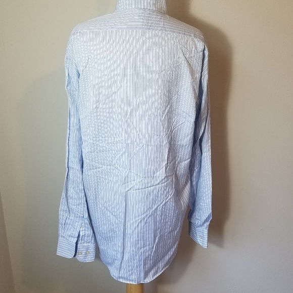 Peter Millar Striped Button Down Shirt Size 15 1/2 - Picture 4 of 6